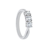 Anello Babila Milano Donna Trilogy in Oro bianco Diamante 0.60 Ct BBB02060C - BBB02062C